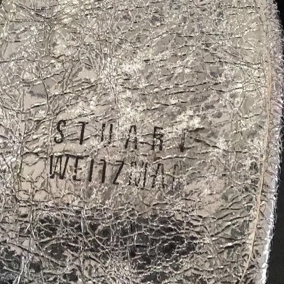 Stuart Weitzman size 9 silver sandals - Picture 3 of 13